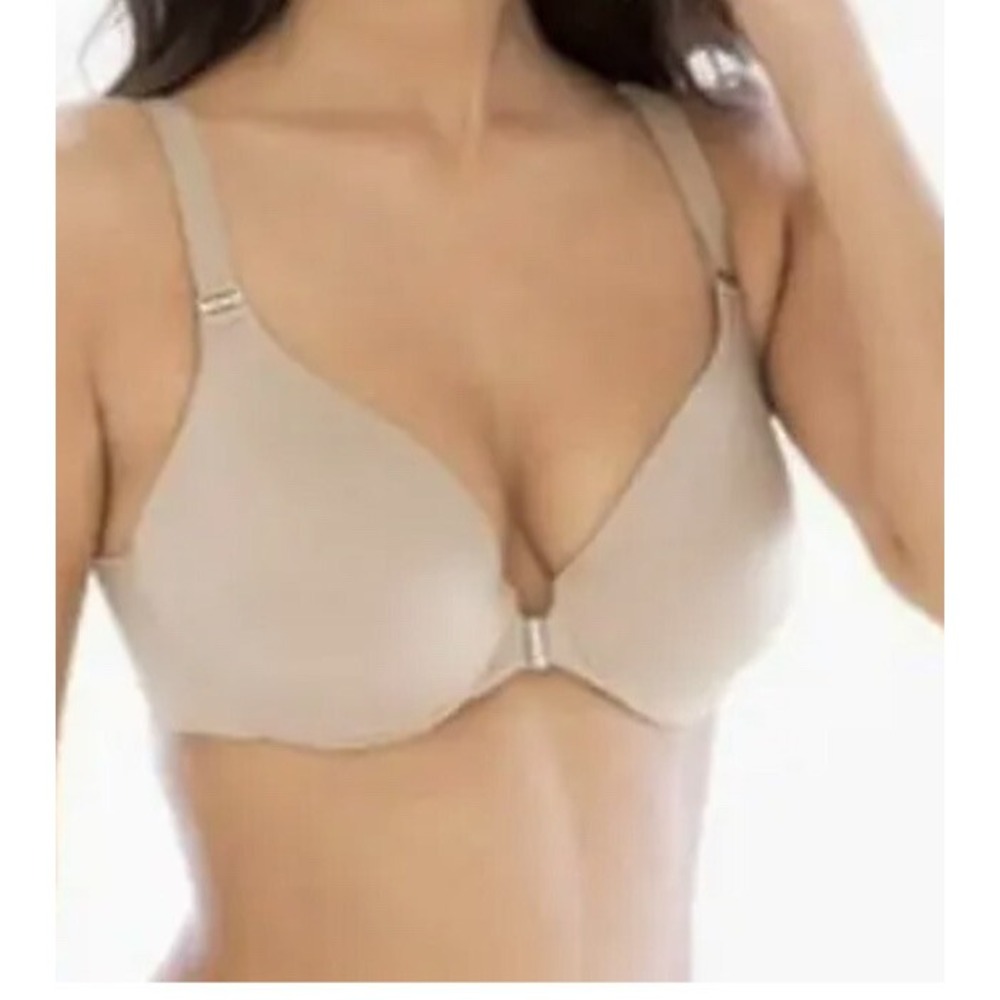 Soma 40G Vanishing Back Full Coverage Front Close Bra 91844 Light Nude Beige NEW